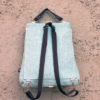mochila pequeña azul complementos sostenibles made in spain