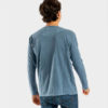 camiseta azul manga larga algodón orgánico