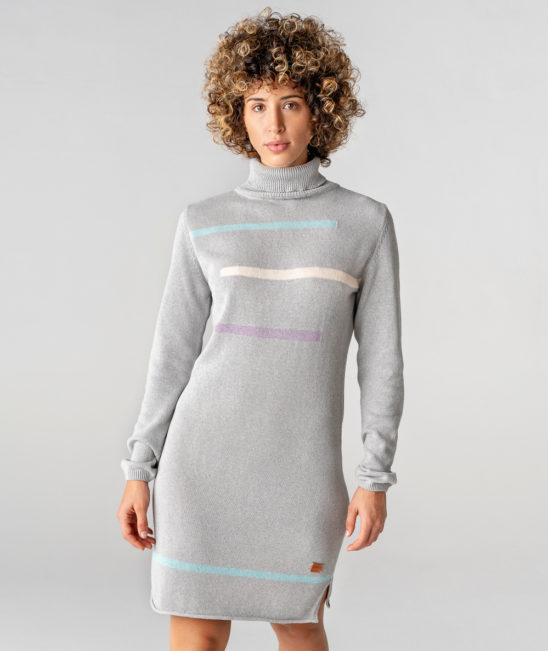 vestido sostenible de punto de algodón