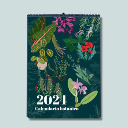 calendario botánico plantea en verde