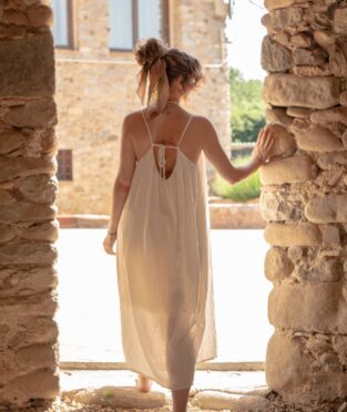 vestido algodón orgánico mujer hecho en Girona