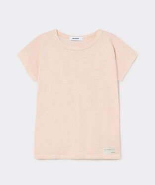 camiseta rosa ecológica hecha en españa