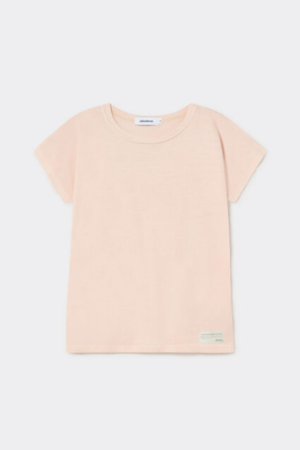 camiseta rosa ecológica hecha en españa