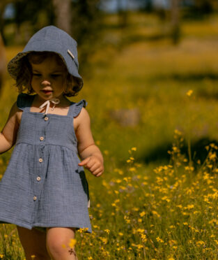 jesusito o vestido bebé algodón orgánico hecha en España