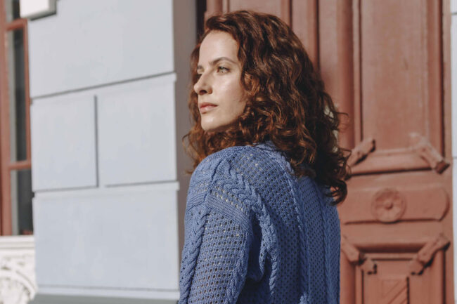 cardigan calado algodón orgánico