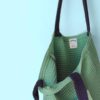 bolsa grande de algodón en verde