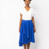 Falda Amazonia azul de tencel