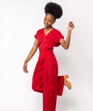Pantalonres ecológicos rojos