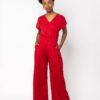 Pantalón Ashaninkas rojo de algodón ecológico