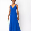 Vestido azul, largo y ecológico Awa