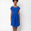 Vestido midi azul ecológico