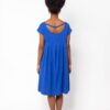 Vestido midi azul ecológico