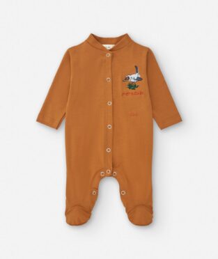 mono infantil color tierra