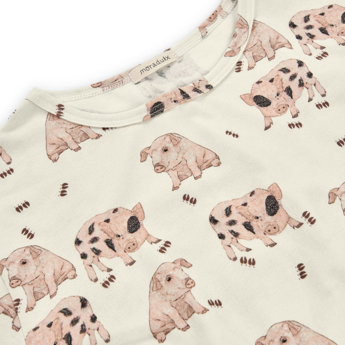 Camiseta de algodón orgánico Cerditos