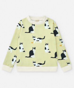 Sudadera con estampado de gatos