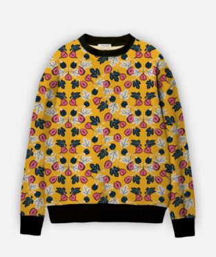 Sudadera de adulto con estampado de higos
